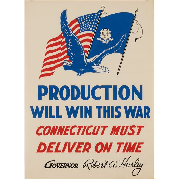 WWII PRODUCTION WILL WIN THIS WAR POSTER