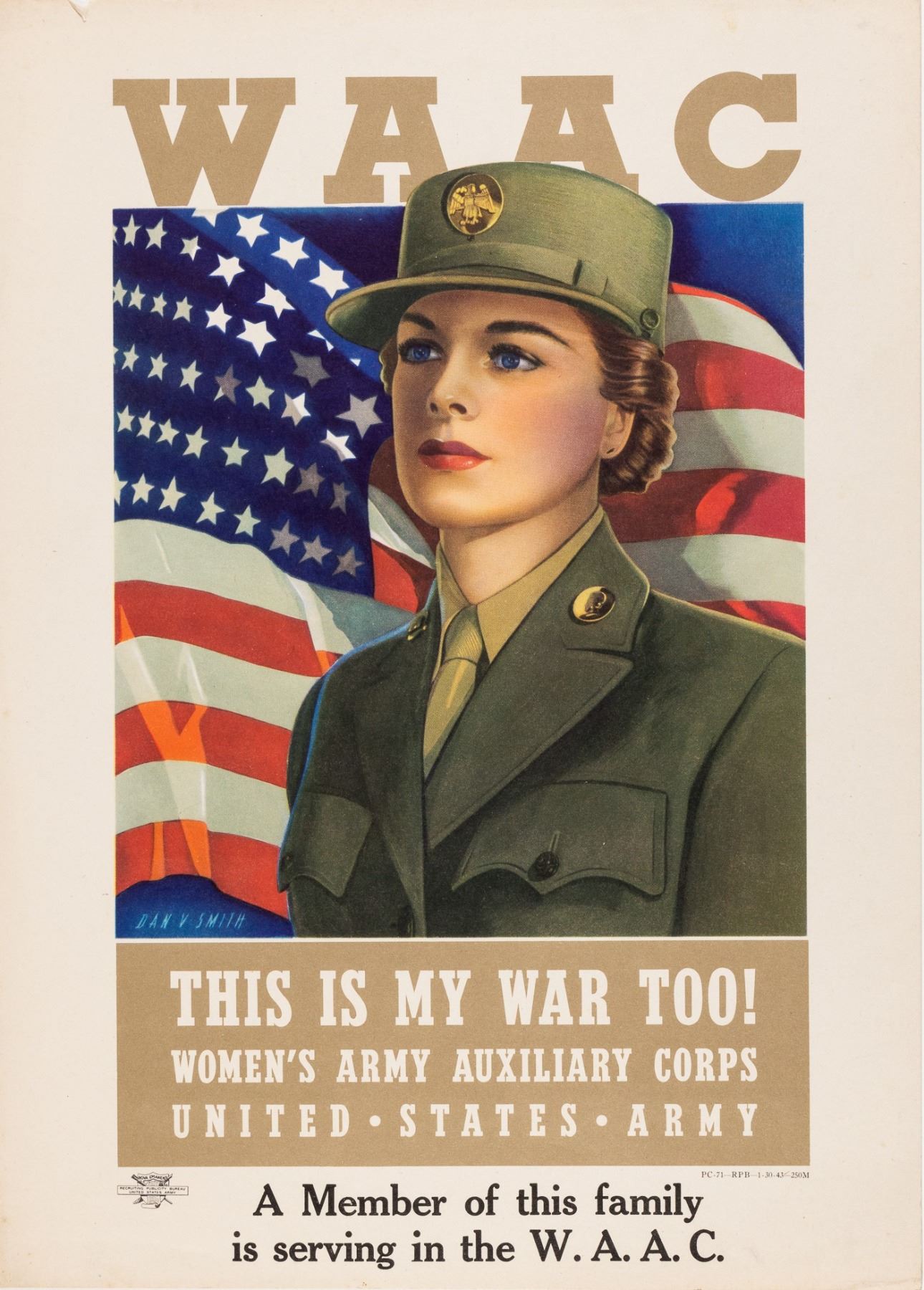 WWII WOMENS ARMY AUXILIARY CORPS POSTER