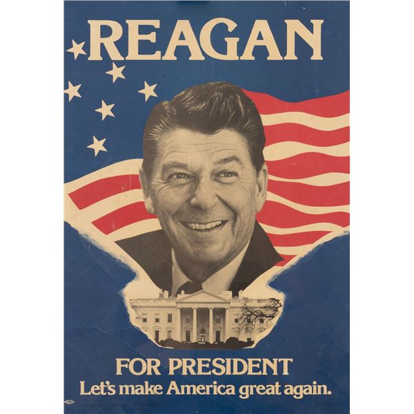 RONALD REAGAN LETS MAKE AMERICA GREAT AGAIN POSTER