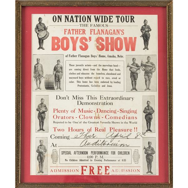 FATHER FLANAGAN'S BOYS SHOW TOUR POSTER