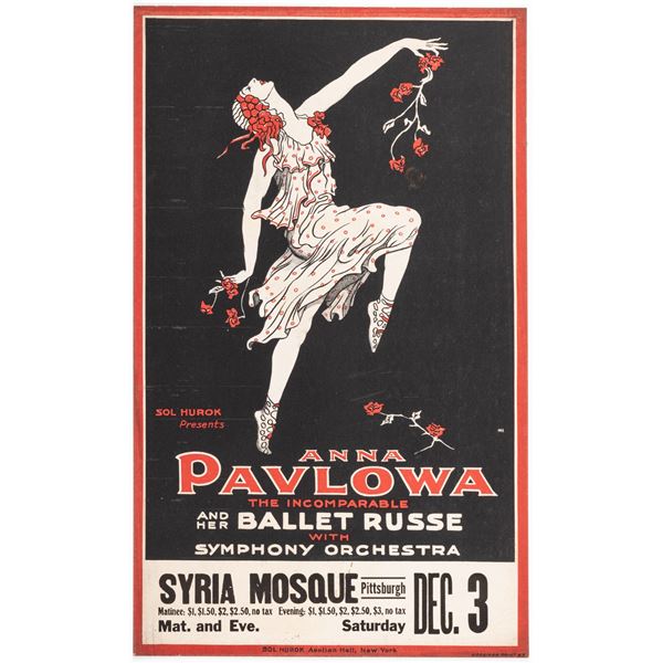 ANNA PAVLOVA AND HER BALLET RUSSE POSTER