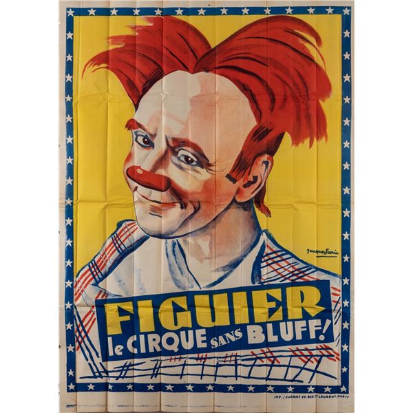 FIGUIER CIRQUE SANS BLUFF CIRCUS POSTER