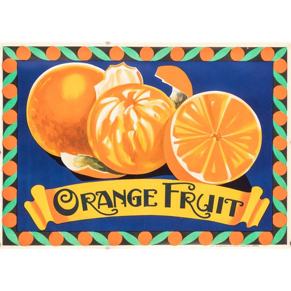 ORANGE FRUIT POSTER