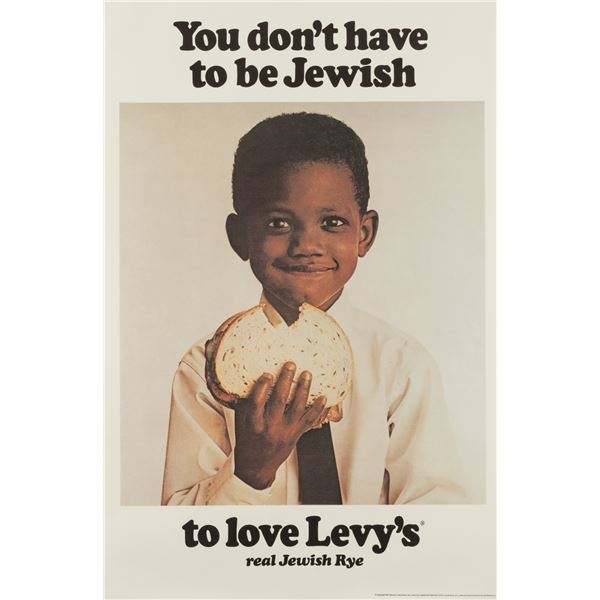 YOU DON'T HAVE TO BE JEWISH LEVY'S REAL JEWISH RYE ZIEFF POSTER