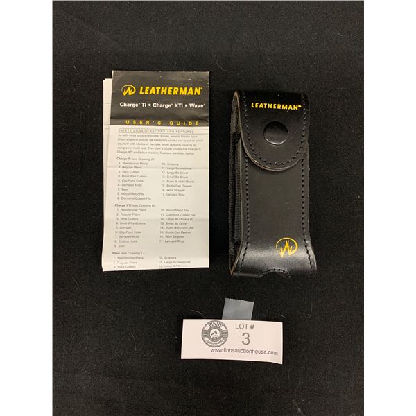 A New Leatherman In Belt Holster plus Paper Work