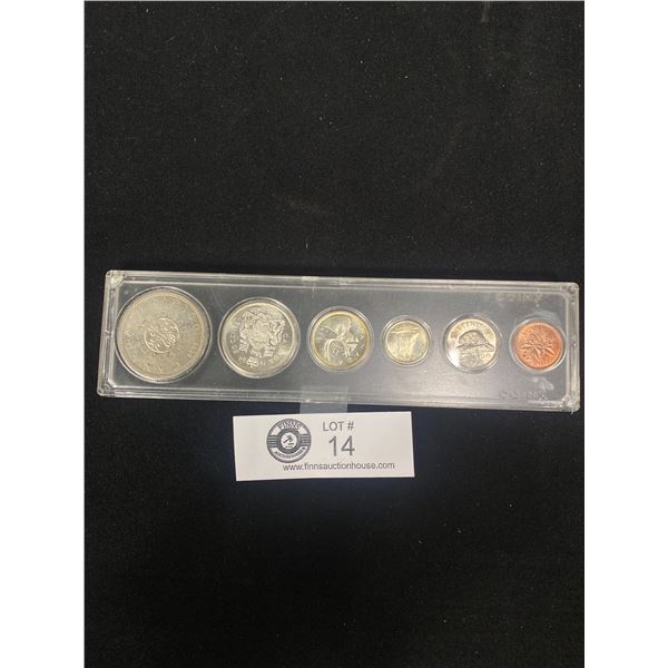 1964 Canadian Silver Coin Set In Holder