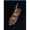 Image 2 : Vintage 12" Long Decorative Boat Radio on Stand