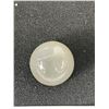 Image 2 : Huge Silver Moonstone "Cats Eye" Effect 28.57 ct. 17.47 x 12.37 mm. Round Cabochon -Brazil- Untreate