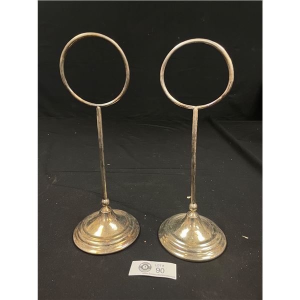 2 Hotel Vancouver (Engraved Underneath) Table Stands