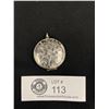 Image 1 : Vintage Engraved Sterling Silver Picture Locket Pendant, Hinged, H.S and Hallmarks