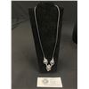 Image 1 : Silver Plated 3 Black Pearls and Black Cord Chocker Neckalce