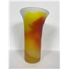 Image 2 : A Unique Vintage Handmade Glass Vase Romania Nova Art 8.5" Tall