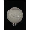 Image 2 : Vintage Glass Bottle w/ Cork Stopper and Hallmarked Sterling Silver Collar and Top