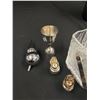 Image 2 : MCM Bar Accessories- Includes Silverplate Pourers from Sweden plus Ice Bucket