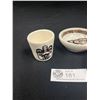 Image 3 : Vintage Lambert Potteries First Nations Pin Dishes and Cup