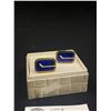 Image 2 : Rare Pair of 1970's Canucks Enamel Cufflinks (Never Worn)