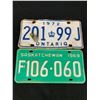 Image 2 : A Lot of 6 Vintage License Plates from Saskatchewen, Alberta and BC