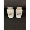 Image 2 : A Vintage Lot of 4 Milk Glass Salt, Pepper, Sugar, Flour Shakers