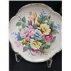 Image 2 : A Pretty 8" Diamater Flower Plate and 5" Tall Glass Vase