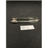 Image 2 : London 1845 Sterling Silver Tongs 6" Long