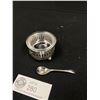 Image 2 : Birks Sterling Silver Salt Cellar With Spoon