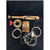 Image 2 : A 33" Wide Vintage Travel Case with Gunlock Cables etc Inside
