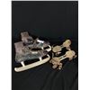 Image 1 : A Pair of Old Eddie Bauer Ice Skates and Roller Blades