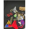 Image 2 : A Nice Misc Lot of Miltary Items Including Pins, Patches, Belt