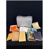 Image 1 : A Metal Travel Case Full of Military Books, Small Display Case Etc