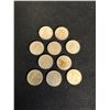 Image 1 : VARIOUS YEARS CANADIAN DIME LOT .800 SILVER