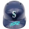 Image 2 : Julio Rodriguez Autographed Seattle Mariners Blue Mini Helmet (Beckett)