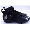 Image 1 : TYLER LOCKETT SIGNED BLACK UNDER ARMOUR CLEATS SEAHAWKS SIZE 11.5 (MILL CREEK HOLO)