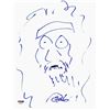 Image 1 : TOMMY CHONG SIGNED 8.5X11 HAND DRAWN SELF PORTRAIT SKETCH (PSA COA)
