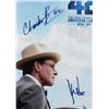 Image 2 : Harrison Ford & Chadwick Boseman 42 Signed Framed 12x18 Photo PSA/DNA