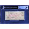 Image 1 : CHECK HUNTER S. THOMPSON AUTHENTIC AUTOGRAPH (BECKETT AUTHENTIC)