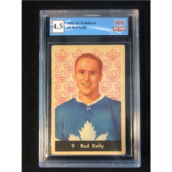 1961-62 PARKHURST NO. 9 RED KELLY (GCG 4.5)