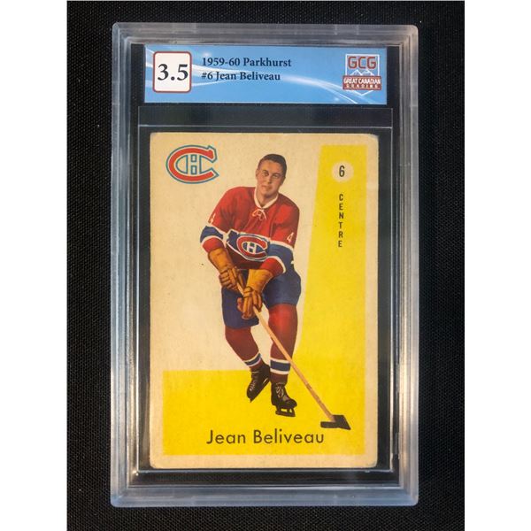 1959-60 PARKHURST NO. 6 JEAN BELIVEAU (GCG 3.5)