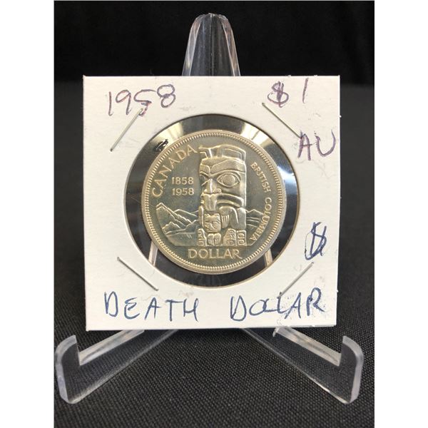 1958 CANADIAN DEATH DOLLAR