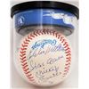 Image 2 : 500 HOME RUN CLUB OFFICIAL AL BASEBALL W/11 SIGNATURES MICKEY MANTLE & TED WILLIAMS (BAS)