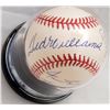 Image 3 : 500 HOME RUN CLUB OFFICIAL AL BASEBALL W/11 SIGNATURES MICKEY MANTLE & TED WILLIAMS (BAS)