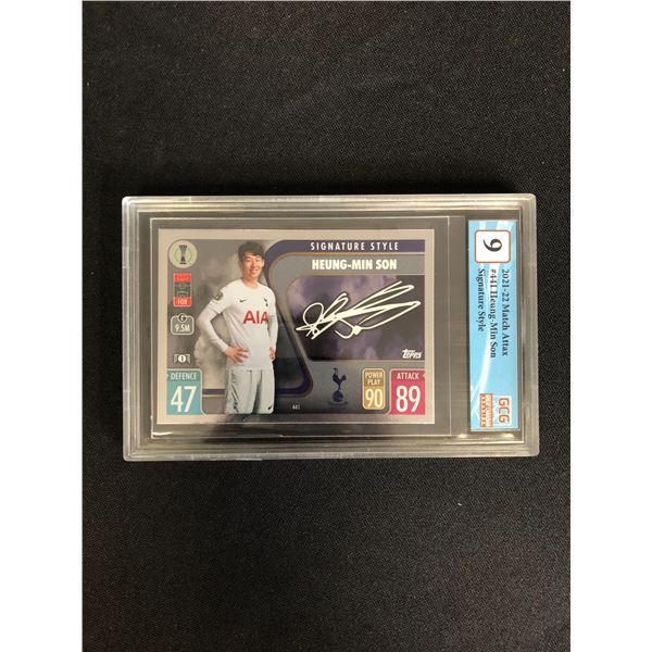 2021-22 MATCH ATTAX NO. 441 HEUNG-MIN SON SIGNATURE STYLE (GCG 9)