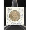 Image 1 : 1960 CANADIAN 50 CENT SILVER COIN