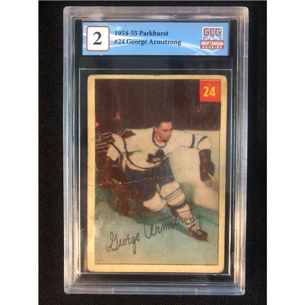 1954-55 PARKHURST NO. 24 GEORGE ARMSTRONG (GCG 2)