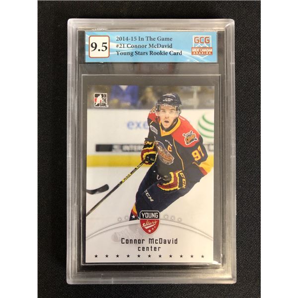 2014-15 IN THE GAME NO. 21 CONNOR MCDAVID YOUNG STARS (GCG 9.5)