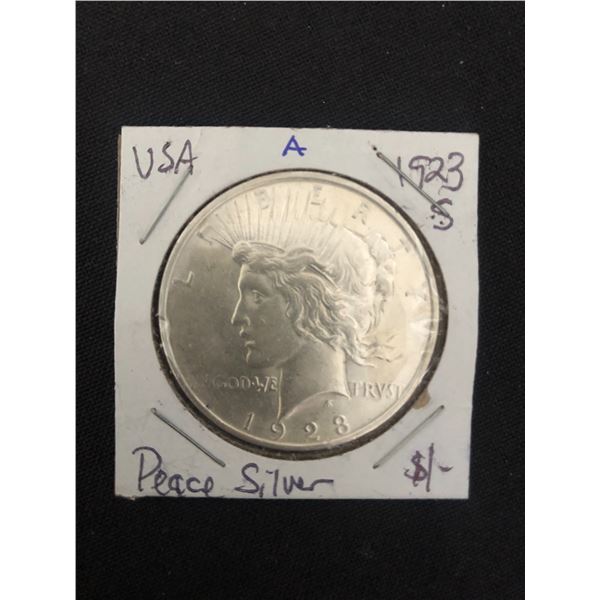 1923 USA PEACE SILVER DOLLAR