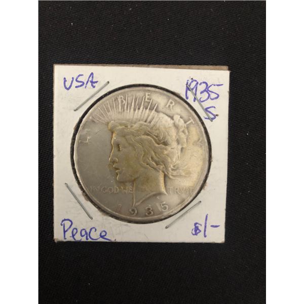 1935 USA PEACE SILVER DOLLAR