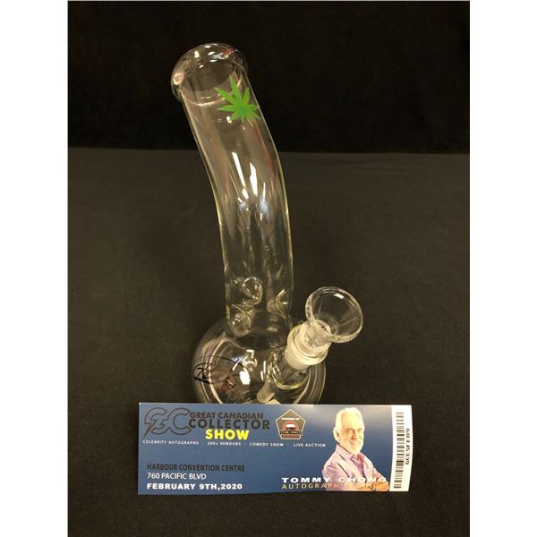 TOMMY CHONG SIGNED GLASS BONG (GCCS COA)