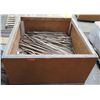 Image 1 : Wooden Bin w/ Multiple Metal Stakes & Bases