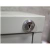 Image 2 : Qty 2 Hirsh Beige Metal 2 Drawer File Cabinets