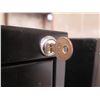 Image 2 : Qty 2 HON Black Metal 4 Drawer Locking Filing Cabinets w/ Hanging Files